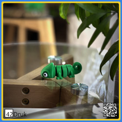 Милі хамелеони з кукурудзяного пластику: Магніт/Брелок | 42Druk