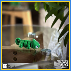 Милі хамелеони з кукурудзяного пластику: Магніт/Брелок | 42Druk