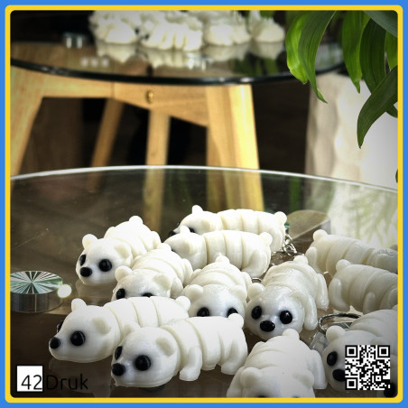 Флюорисцентні ведмедики з кукурудзяного пластику - Магніт/Брелок | 42Druk