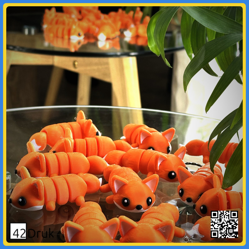 Милі лисички-аксесуари: магніт, брелок, екопластик | 42Druk