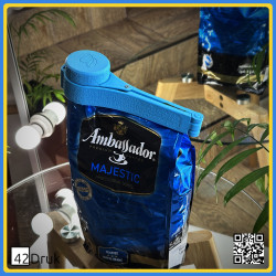 Кришка-затискач для кавових пакетів Ambassador | 42Druk
