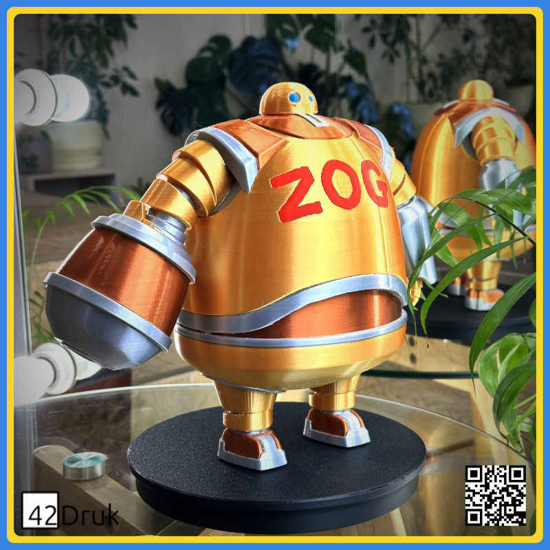 Велика фігурка ZOG — 3D-друк із 6 кольорів PLA, 29 см | 42Druk