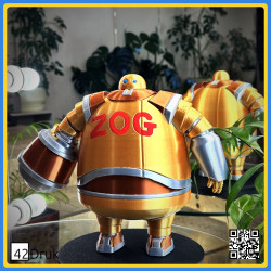 Велика фігурка ZOG — 3D-друк із 6 кольорів PLA, 29 см | 42Druk