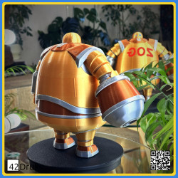 Велика фігурка ZOG — 3D-друк із 6 кольорів PLA, 29 см | 42Druk