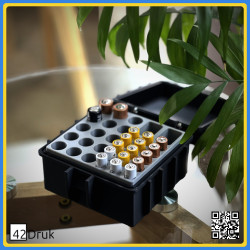 Кейс для батарейок AA/AAA на 36 шт. з PLA/ABS | 42Druk