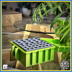 Кейс для батарейок AA/AAA на 36 шт. з PLA/ABS | 42Druk