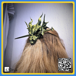 Заколка для волосся "Дракон і меч" 3D-друк | 42Druk