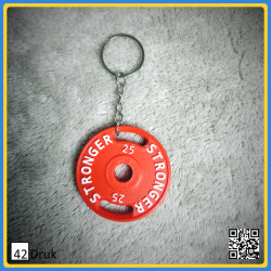 Брелок спортивний "STRONGER 25" для ключів, сумки | 42Druk