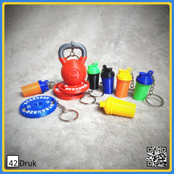 Брелок 3D гиря — символ сили та витривалості | 42Druk