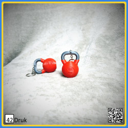 Брелок 3D гиря — символ сили та витривалості | 42Druk