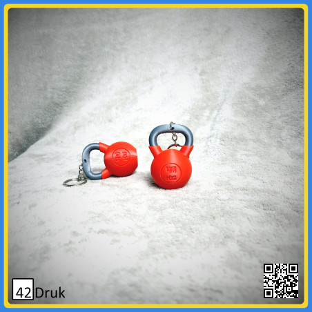 Брелок 3D гиря — символ сили та витривалості | 42Druk