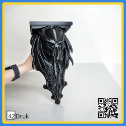 Полиця Хижак 3D-друк: Декор для геймерів та кінофанатів | 42Druk