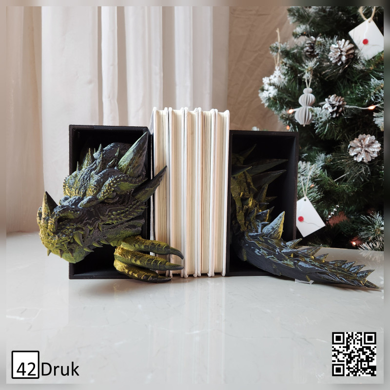 Бук-енди Замок драконів: 3D-друковані тримачі для книг | 42Druk