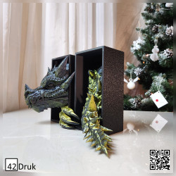 Бук-енди Замок драконів: 3D-друковані тримачі для книг | 42Druk