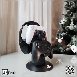 Підставка для джойстіків PS4/PS5 та навушників 3D-друк | 42Druk
