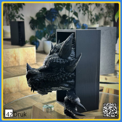 3D-друковані бук-енди «Замок драконів» – тримачі для книг у вигляді дракона
