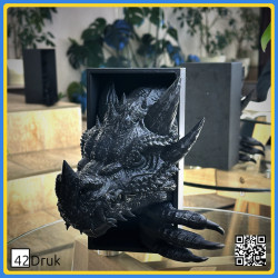 3D-друковані бук-енди «Замок драконів» – тримачі для книг у вигляді дракона