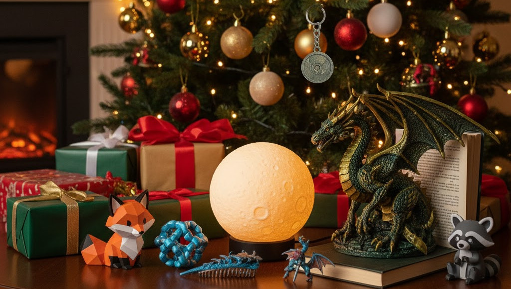 10 ідей новорічних подарунків із 3D-друку від 42Druk